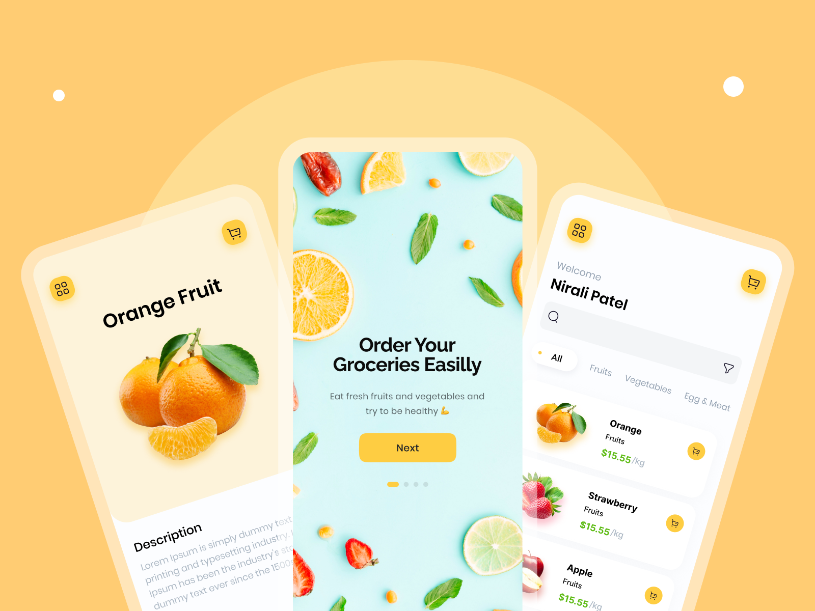 Grocerie App by Nirali Patel on Dribbble