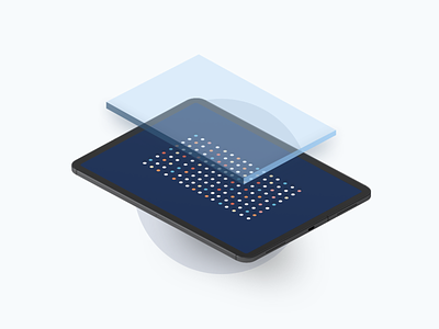 Olos @ Illustration blue clean colors data database design illustration isometric minimal motion tablet video