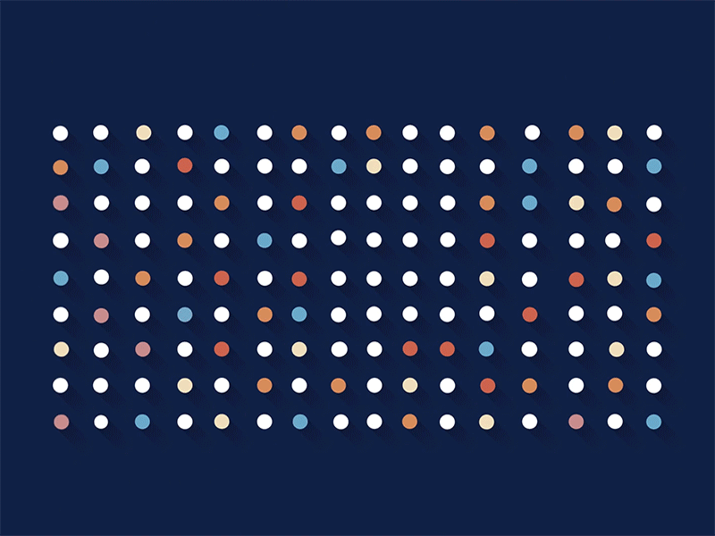 Motion @ Olos logo blue clean dots illustration logo minimal motion orange ui