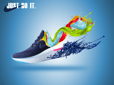 Just Do It advartising banner nike shoes