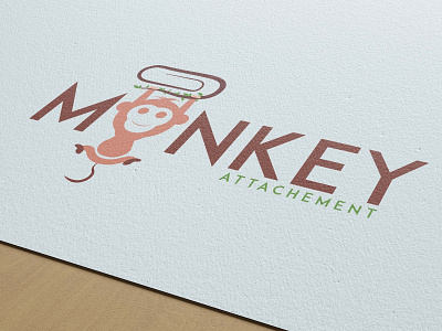 Mockey Attachment advartising banner branding combination mark design icon illustration logo pictorial mark vector