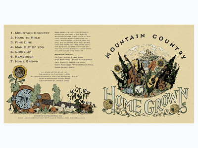 Mountain Country - Home Grown record packaging file