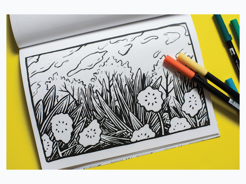 Into the Woods coloring book coloring page book coloring adult