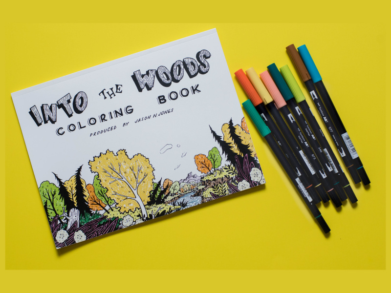 Into the Woods adult coloring book bookt coloring adult