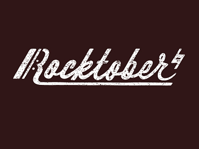 Rocktober Hand Lettering