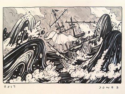 Shipwreck Drawing