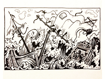 Shipwreck Drawing 2