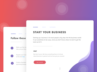 Start your business - Landing page blue design landing page ui uiux ux vivd web web design