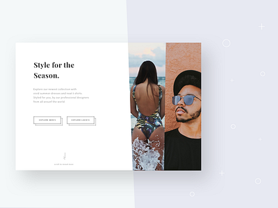 Style for the Season - Landing page design interface landing page ui ux web