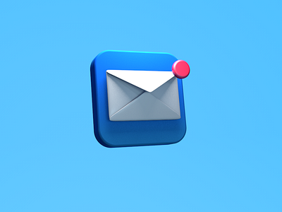 Email 3D Icon 3d c4d design icon ui
