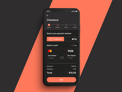 Daily UI 002 :: Credit card checkout