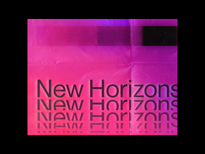 New Horizons Type Poster experimental gradient grid paper poster print swisstype texture typography