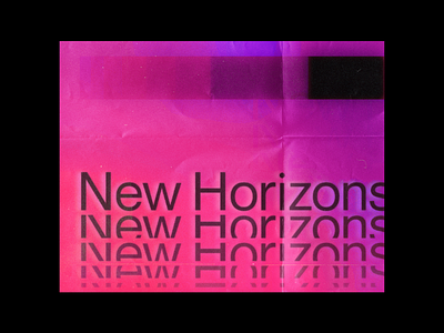 New Horizons Type Poster