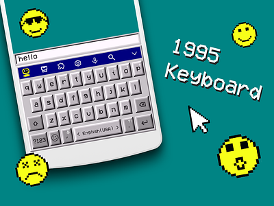 Retro Style Keyboard 90s 95 android crt emojis facemoji interface iphone keyboard keyjam minesweeper mobile retro ux ux design ux ui design windows windows xp