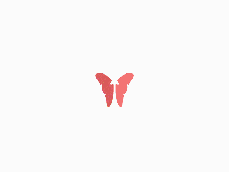 ButterflyMX Logo Animation after effects butterfly colorful flat gif illustration logo minimal morph motion shape morph trim path typography vector