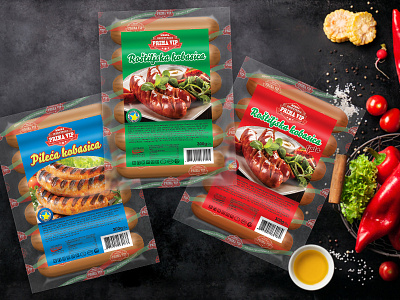 Sausages packaging brand branding meat package packaging sausage