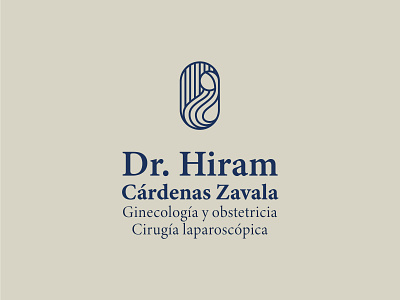 logo Dr. Hiram Cárdenas brand branding design doctor graphic design health icon identity illustration logo mark medical pregnancy symbol woman