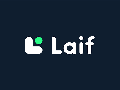 Laif App Logo app blue bold branding icon identity logo mark