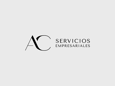AC Servicios Empresariales agency brand branding design identity logo logo design logotype mark minimal monogram monogram logo typography