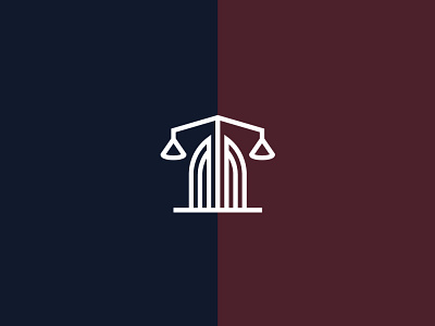 Law Scales of Justice balance brand bulding concept icon identity justice law logo mark minimal scales symbol vector