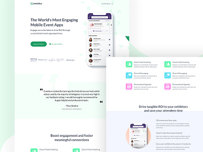 Event App landing page