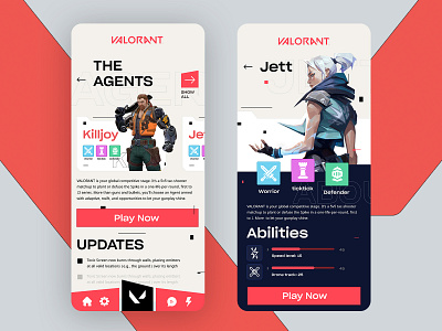 VALORANT Game app app apple game game design game ui screen ui valorant