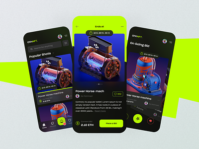 Ohh NFT UI app by Ahmed Yassen for fourohhfour on Dribbble