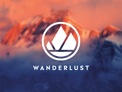 Wanderlust blog brand identity branding design graphic design identity logo madera mark mountains outdoors travel