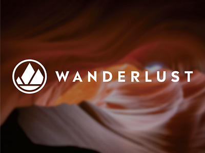 Wanderlust horizontal antelope logo logo design mark photography typography