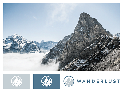 Color Study 1 adventure branding color logo logo design madera mountains pantone unsplash wanderlust
