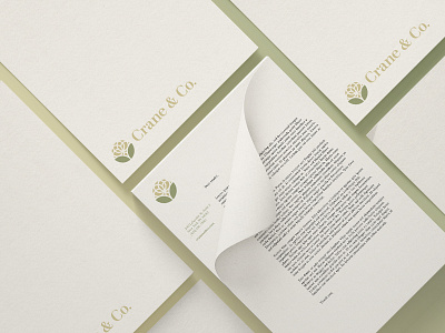 Crane & Co. Letterhead branding cotton graphic design identity letterhead logo stationary type typography walbaum