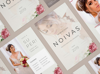 CW Bride Studio brides catalog graphic design graphics promotional