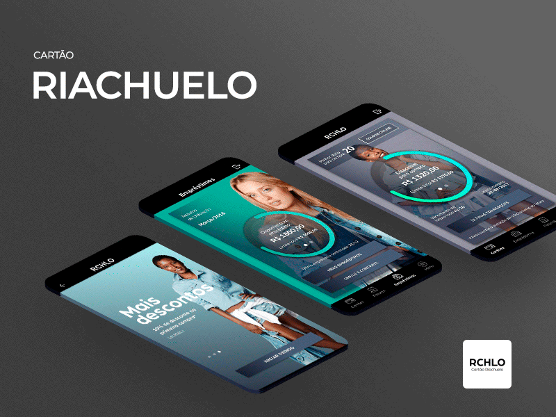 Riachuelo Cartão - UX conta digital credit card digital product digital product design fashion finance finance app interface midway mobile riachuelo ux uxdesign uxui