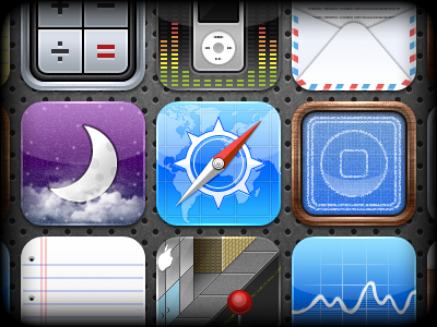 More Icons calculator elimona icon iphone 4 ipod mail maps notes safari stocks theme weather winterboard