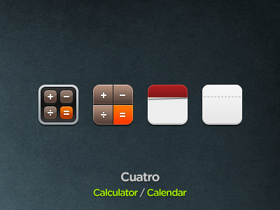 Cuatro Round 1 cuatro icons iphone theme