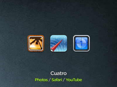 Cuatro Round 3 cuatro icons iphone theme