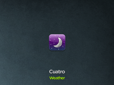 Cuatro Weather cuatro icons iphone theme