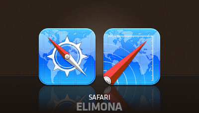 Elimona - Safari Icons elimona icons iphone 4 safari theme