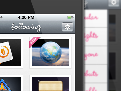 More Swish UI app dribbble iphone ui