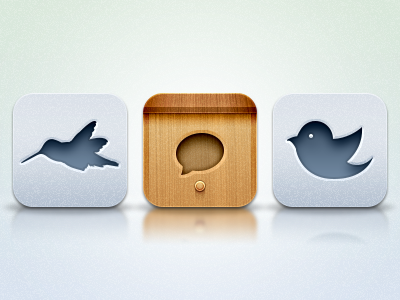 Flurry Icons bird birdhouse blue flurry icon ios iphone twitter wood