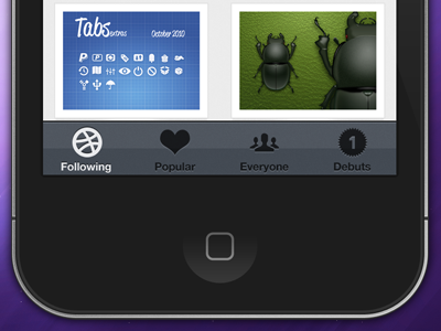 Tabs for Swish? app dribbble icons iphone swish tabs ui