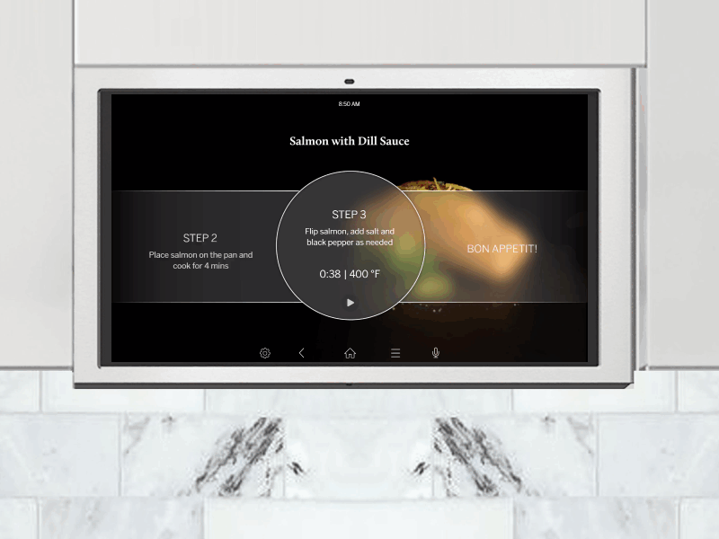 GE Kitchen Hub @CES 2018 design interactive product prototype ui ux