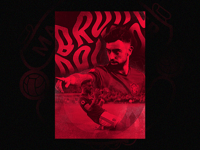 Bruno Fernandes - Manchester United bruno fernandes fan art fans football graphic graphic art graphicdesign manchester united mufc poster