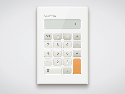 Dream Calculator calculator minimal white