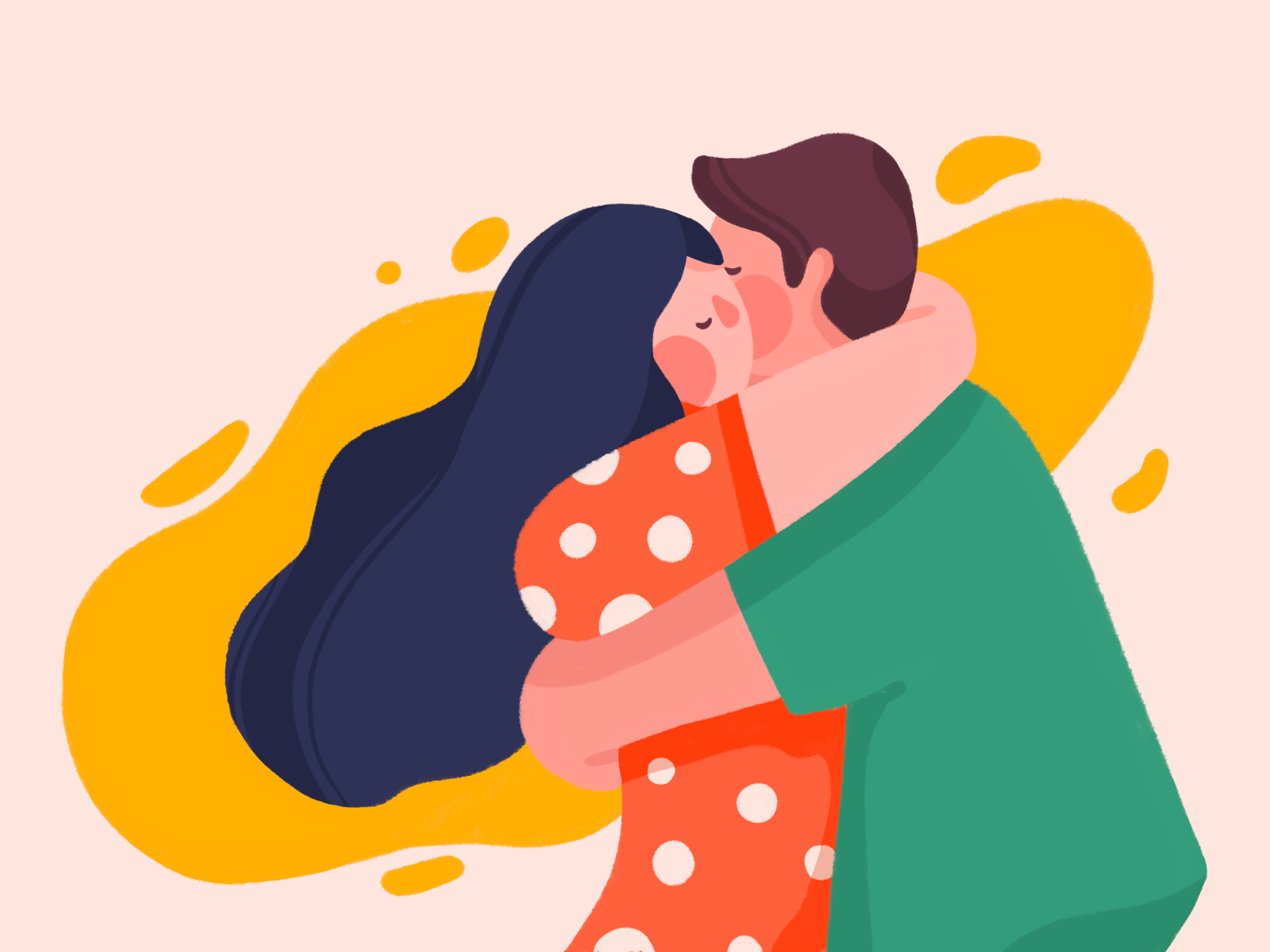 More hugs by Somewan on Dribbble