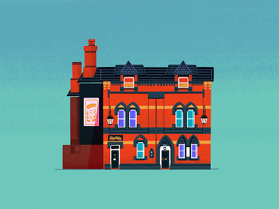 A pub in England architecture building design england english house illustration pub shophouse warrington
