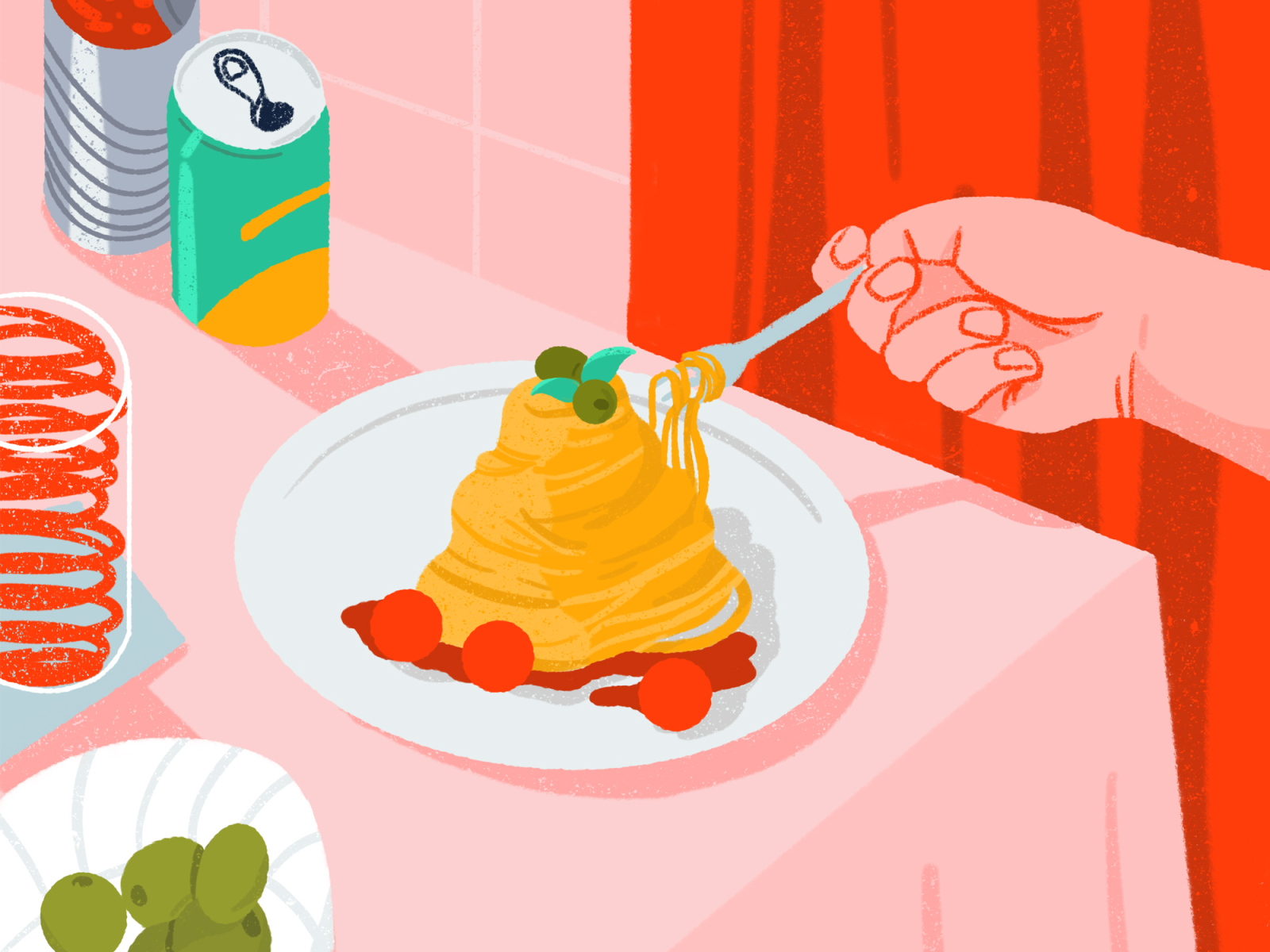 Spaghetti by Somewan on Dribbble