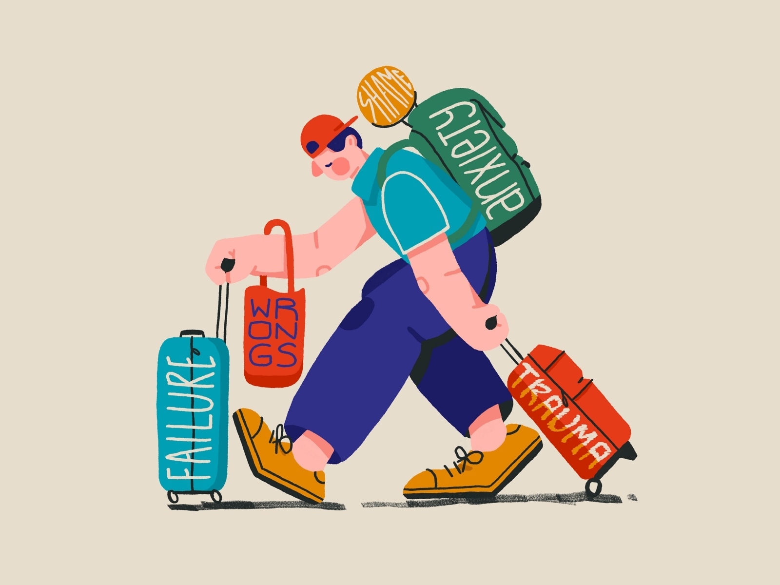 emotional-baggage-by-somewan-on-dribbble