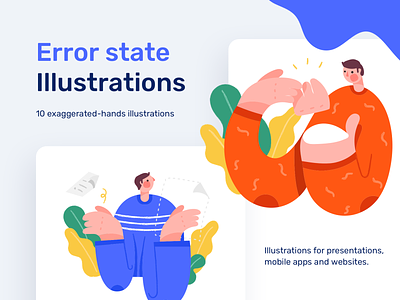 Error state illustration pack