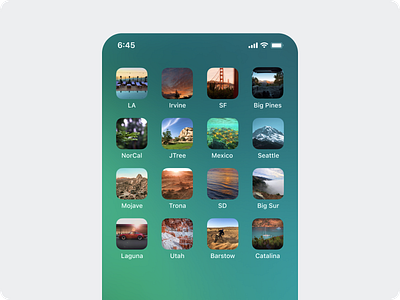 PlacesOS app apple concept design interface ios iphone mobile mockup travel ui uiux